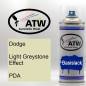 Preview: Dodge, Light Greystone Effect, PDA: 400ml Sprühdose, von ATW Autoteile West.